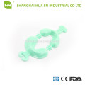 CE certified medical disposable blue yellow green fluoride foam impression tray for dental use